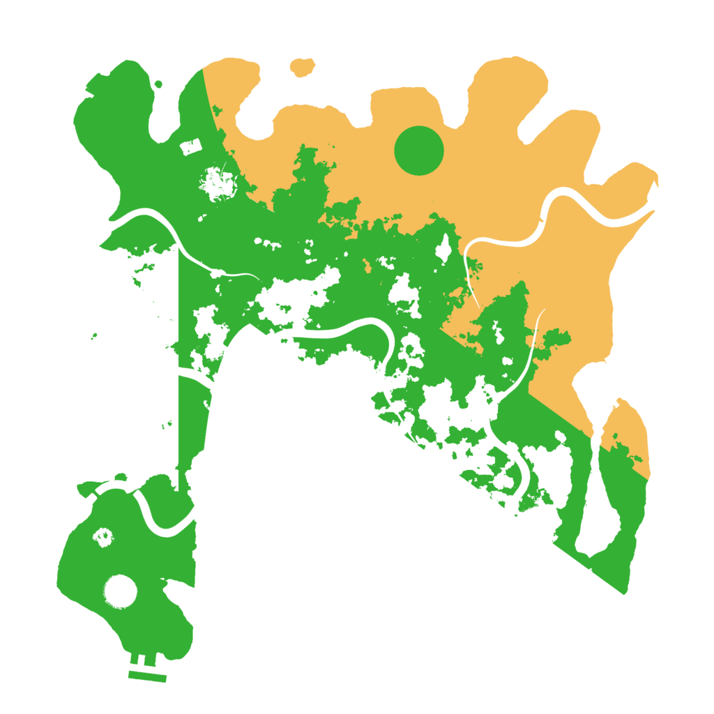 Biome Rust Map: Procedural Map, Size: 3800, Seed: 13754