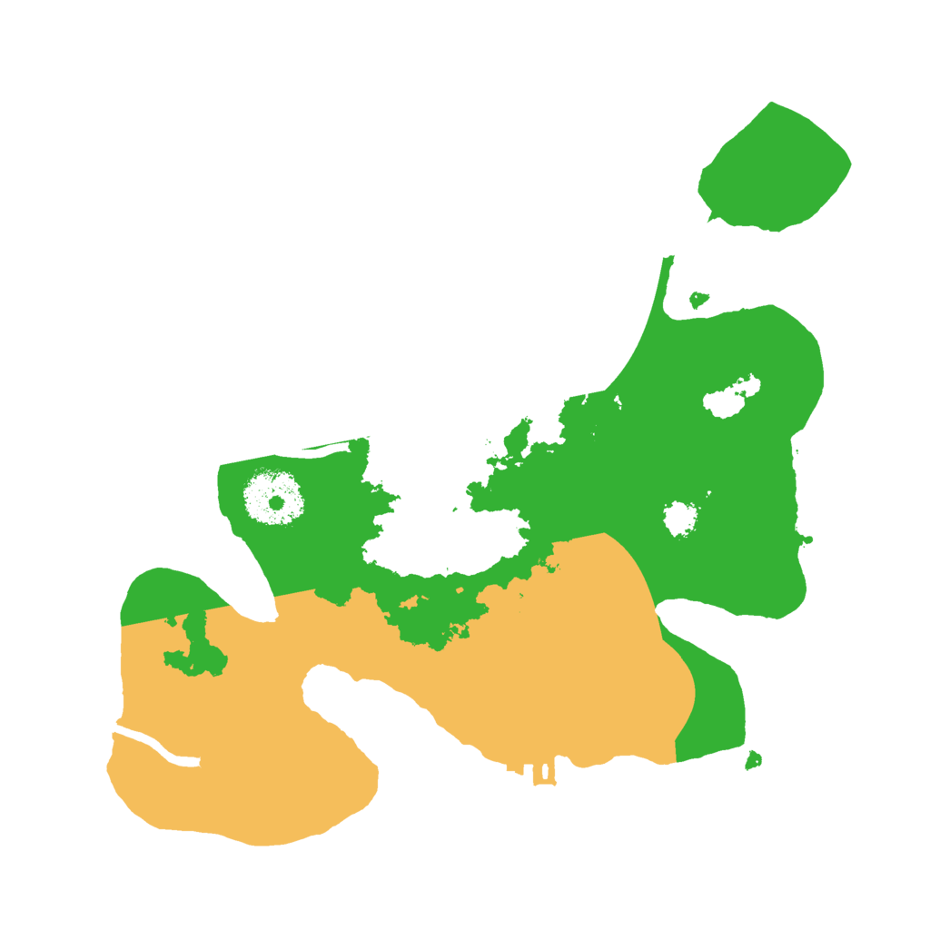 Biome Rust Map: Procedural Map, Size: 2500, Seed: 178704866