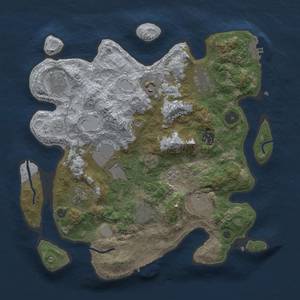 Thumbnail Rust Map: Procedural Map, Size: 3500, Seed: 252345, 18 Monuments