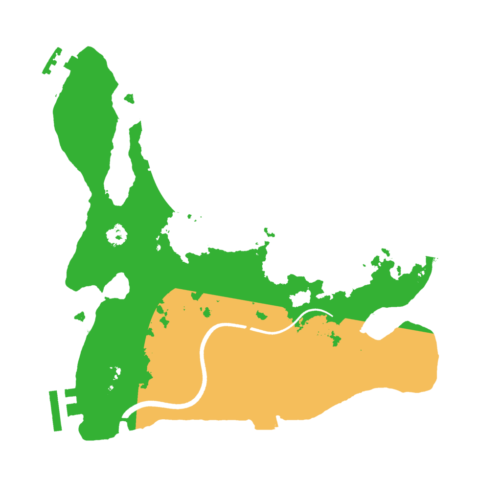 Biome Rust Map: Procedural Map, Size: 2500, Seed: 32434