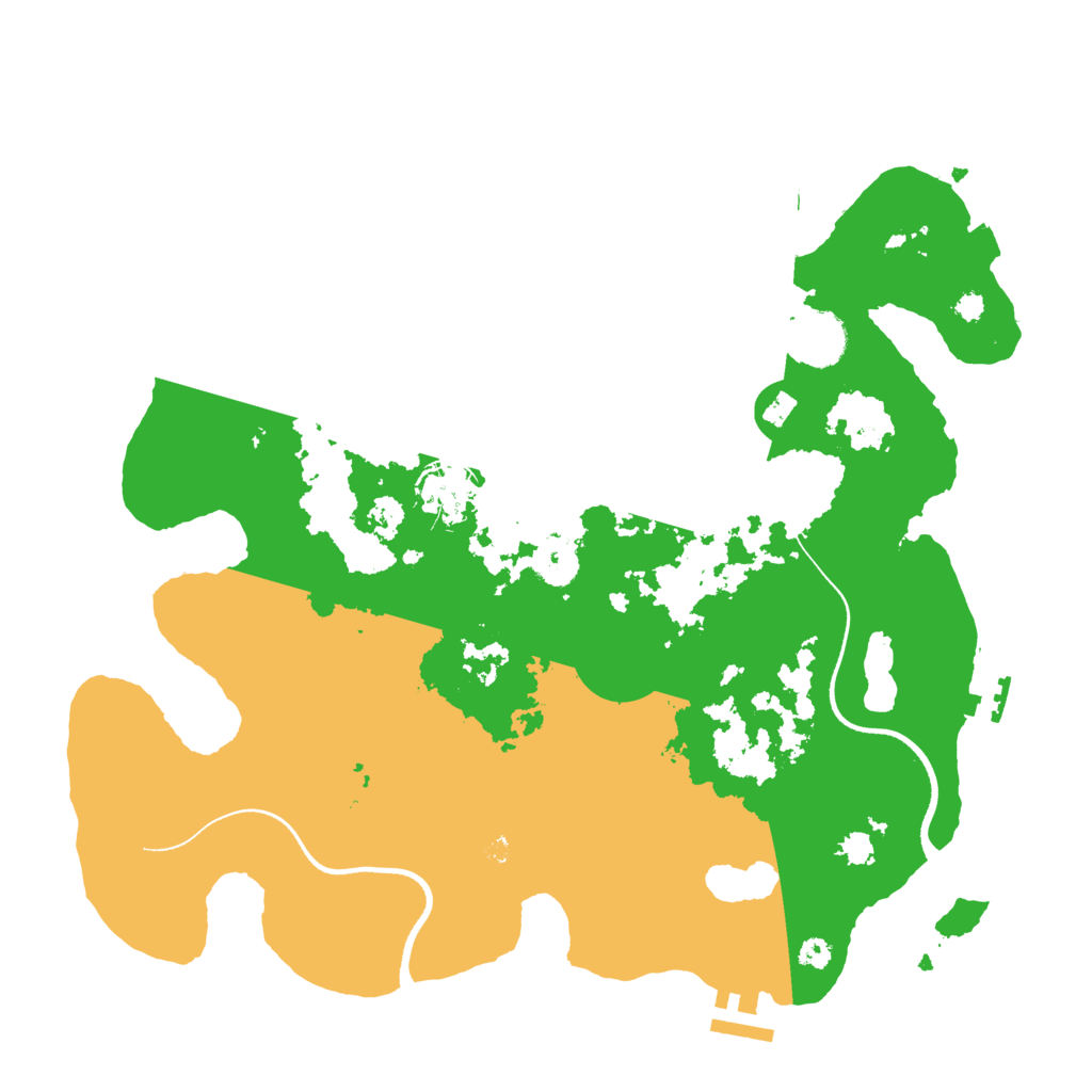 Biome Rust Map: Procedural Map, Size: 3500, Seed: 942859837