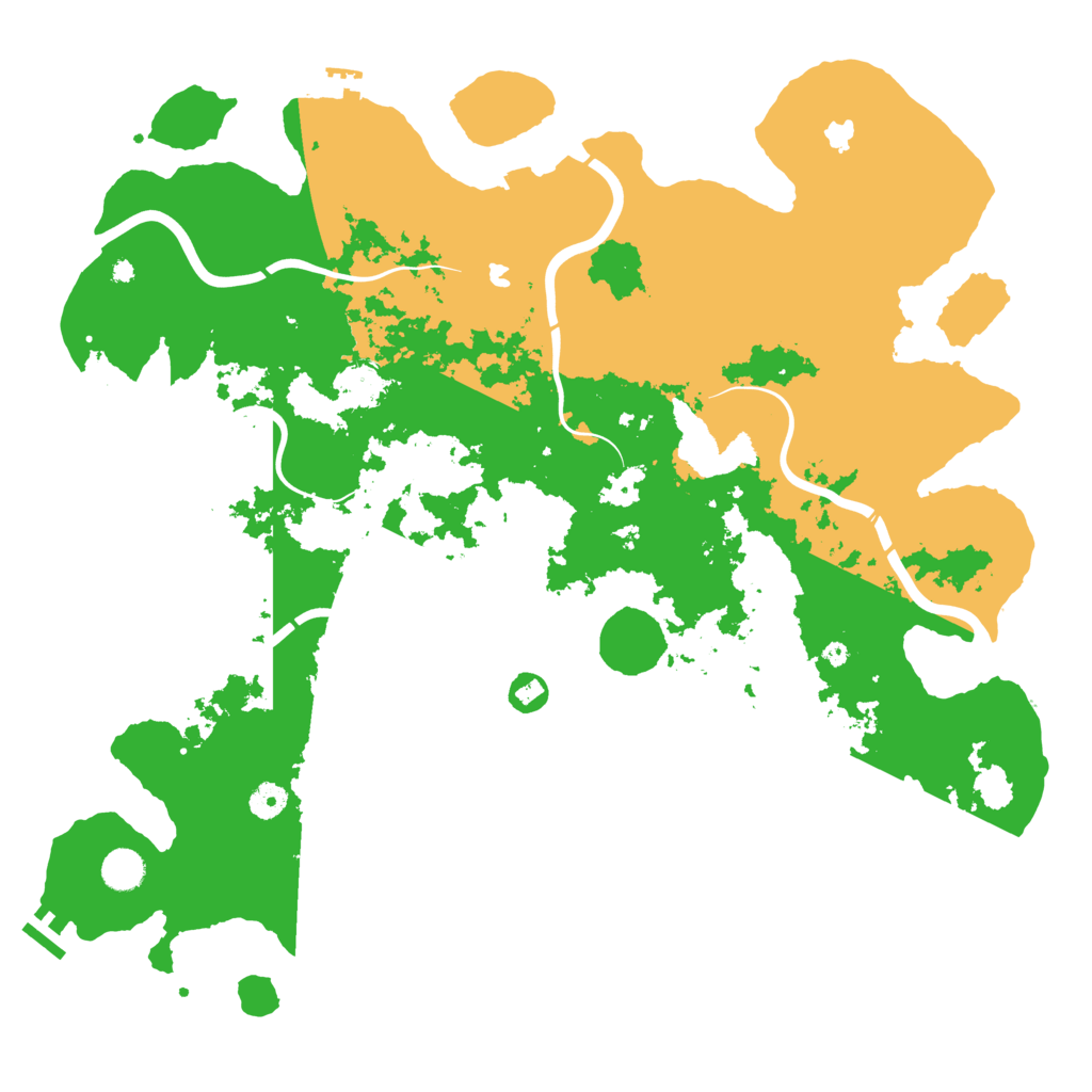Biome Rust Map: Procedural Map, Size: 4500, Seed: 233271208