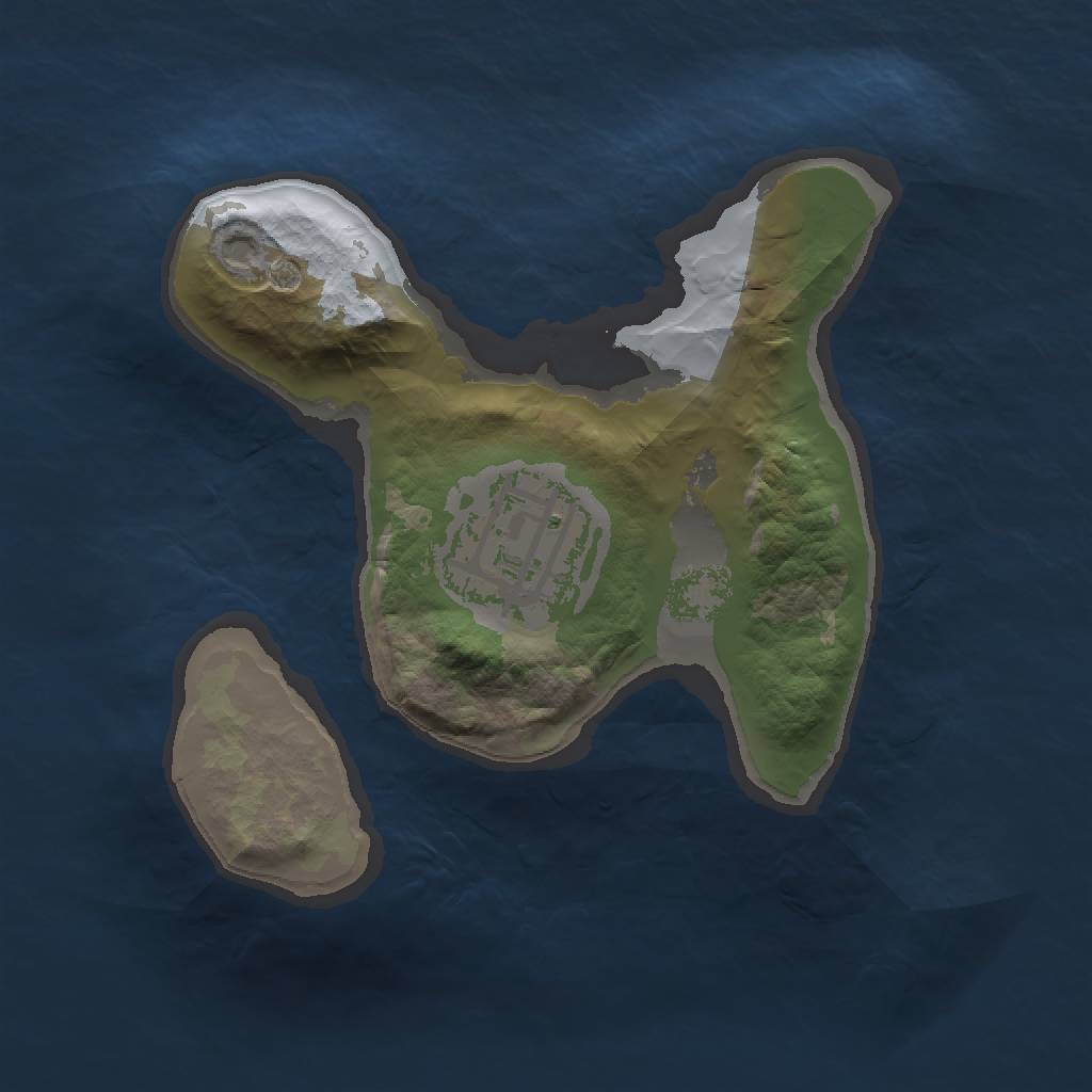 Rust Map: Barren, Size: 1500, Seed: 687832934, 3 Monuments