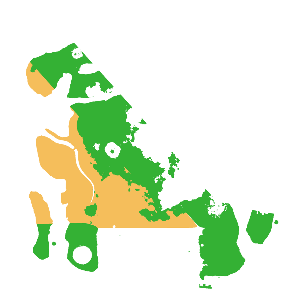 Biome Rust Map: Procedural Map, Size: 3000, Seed: 4398
