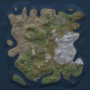 Thumbnail Rust Map: Procedural Map, Size: 3800, Seed: 7255902, 18 Monuments