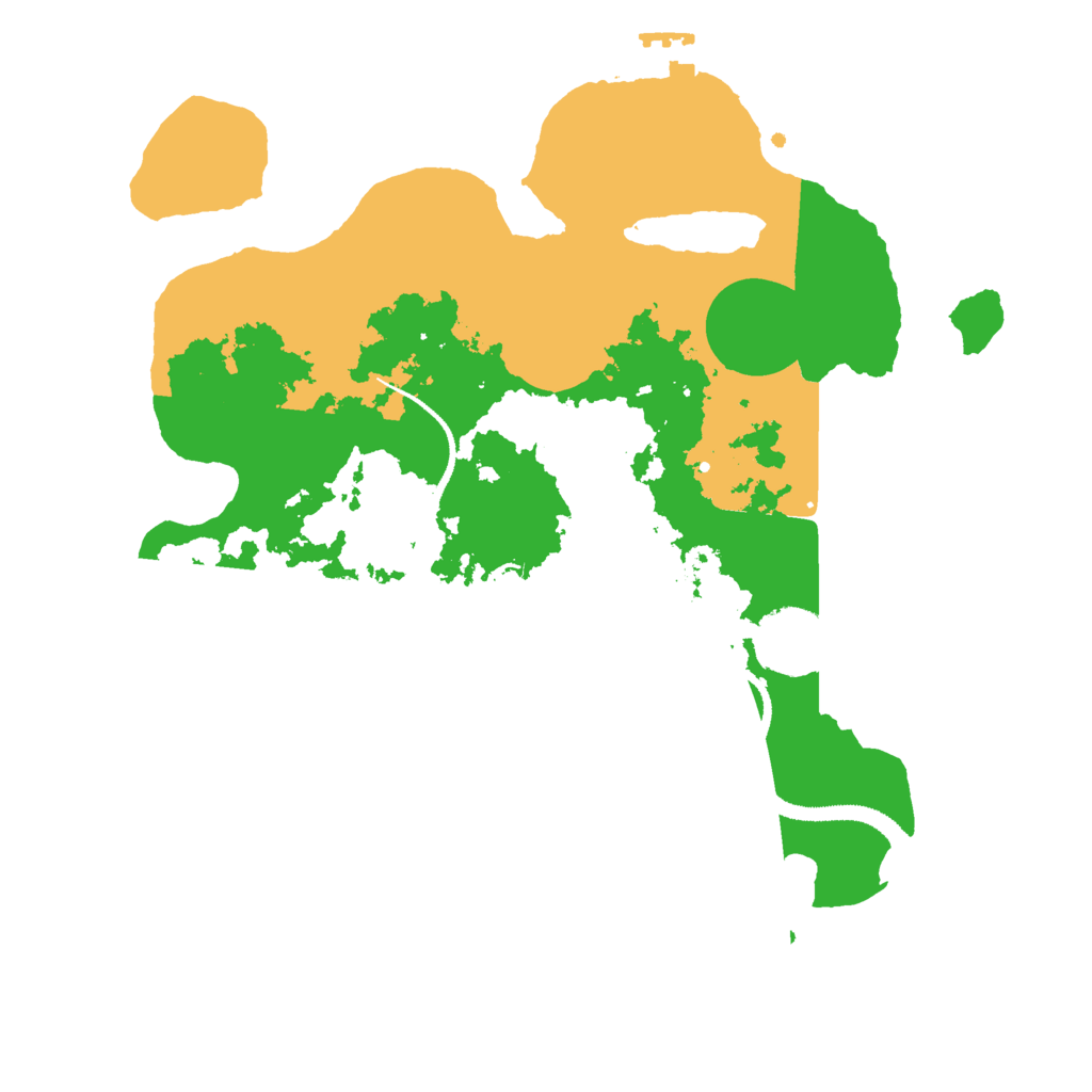 Biome Rust Map: Procedural Map, Size: 3000, Seed: 1019929636