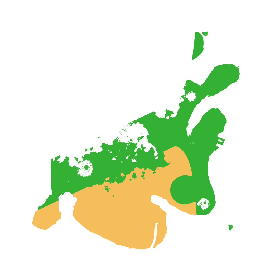 Biome Rust Map: Procedural Map, Size: 2500, Seed: 1970632