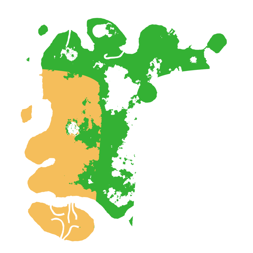 Biome Rust Map: Procedural Map, Size: 3500, Seed: 95962173
