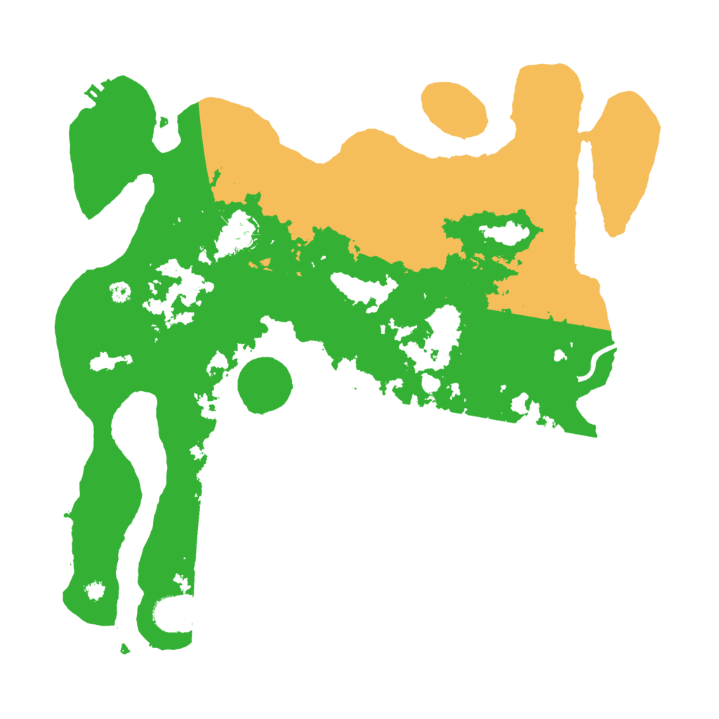 Biome Rust Map: Procedural Map, Size: 3500, Seed: 17475434