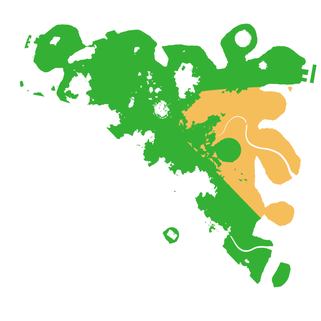 Biome Rust Map: Procedural Map, Size: 3500, Seed: 82986337