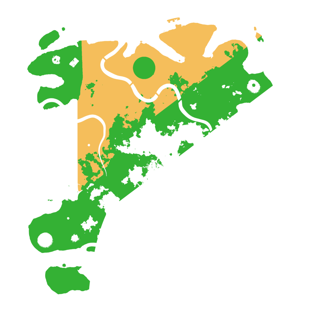 Biome Rust Map: Procedural Map, Size: 3670, Seed: 17665