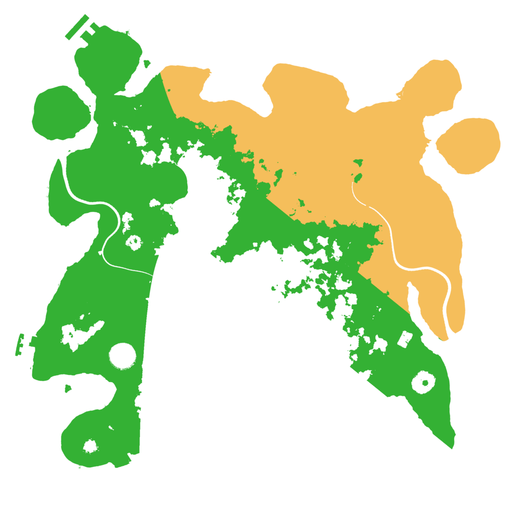Biome Rust Map: Procedural Map, Size: 3500, Seed: 693196884