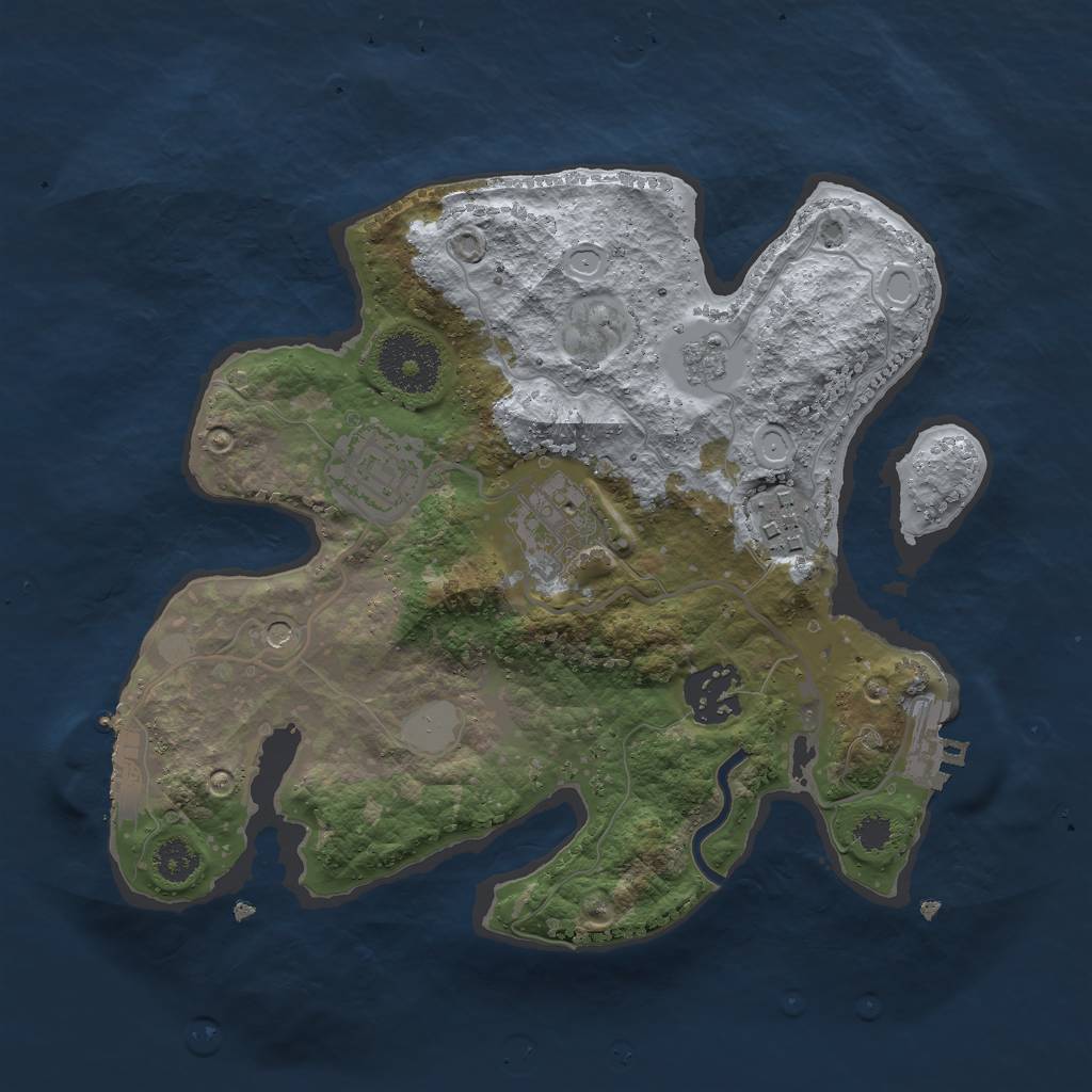 Rust Map: Procedural Map, Size: 2700, Seed: 4262, 13 Monuments