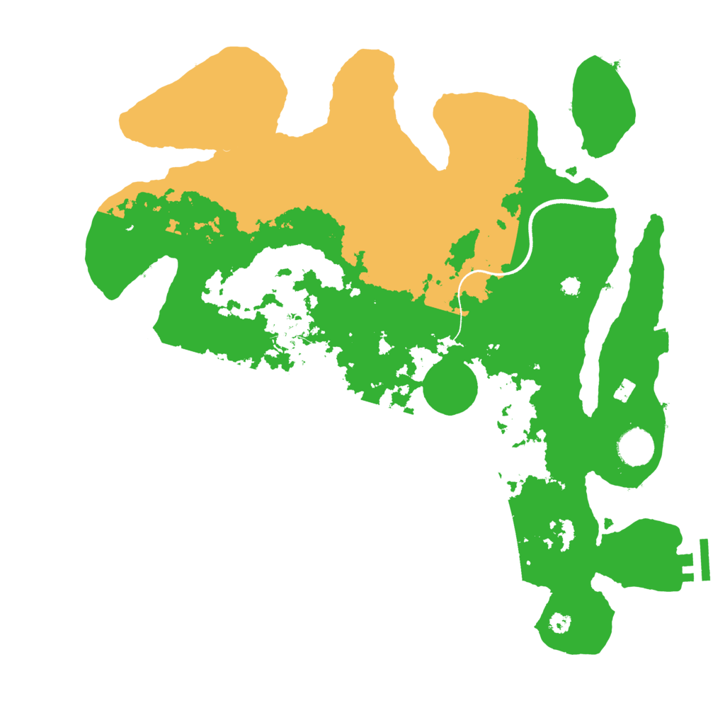 Biome Rust Map: Procedural Map, Size: 3500, Seed: 1758049423