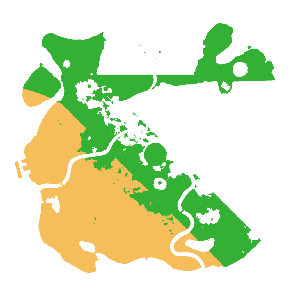 Biome Rust Map: Procedural Map, Size: 3500, Seed: 1519676390
