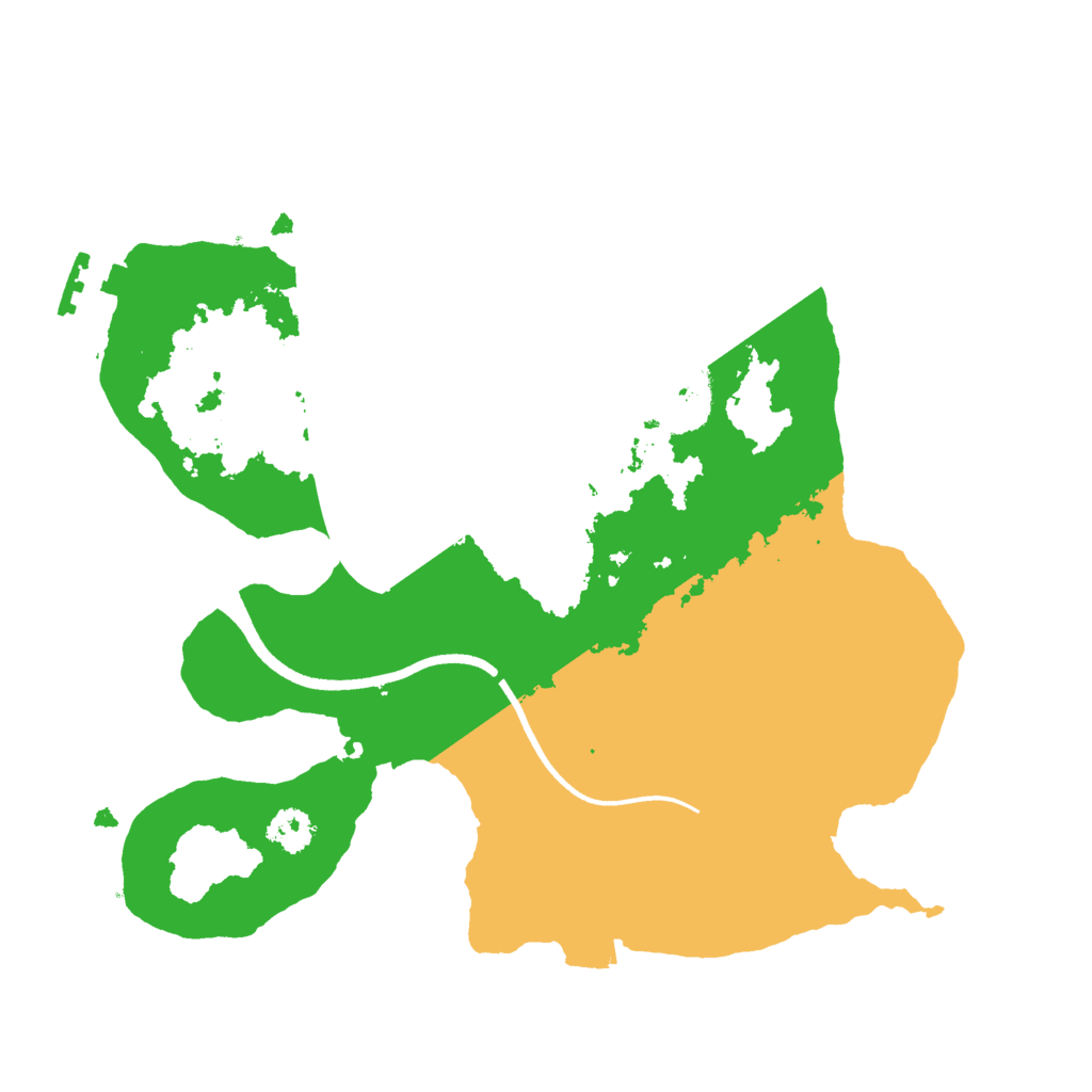 Biome Rust Map: Procedural Map, Size: 2500, Seed: 3243