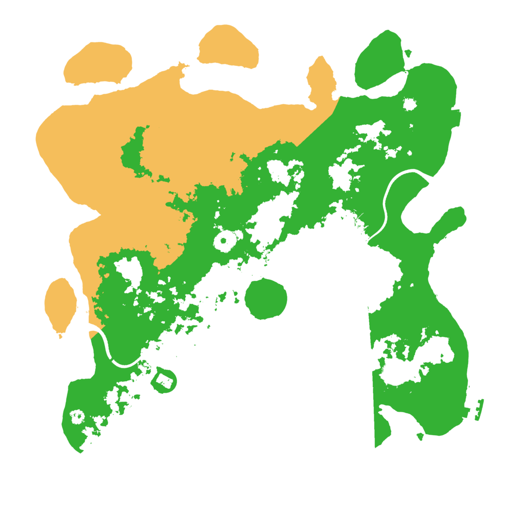 Biome Rust Map: Procedural Map, Size: 3500, Seed: 24640832