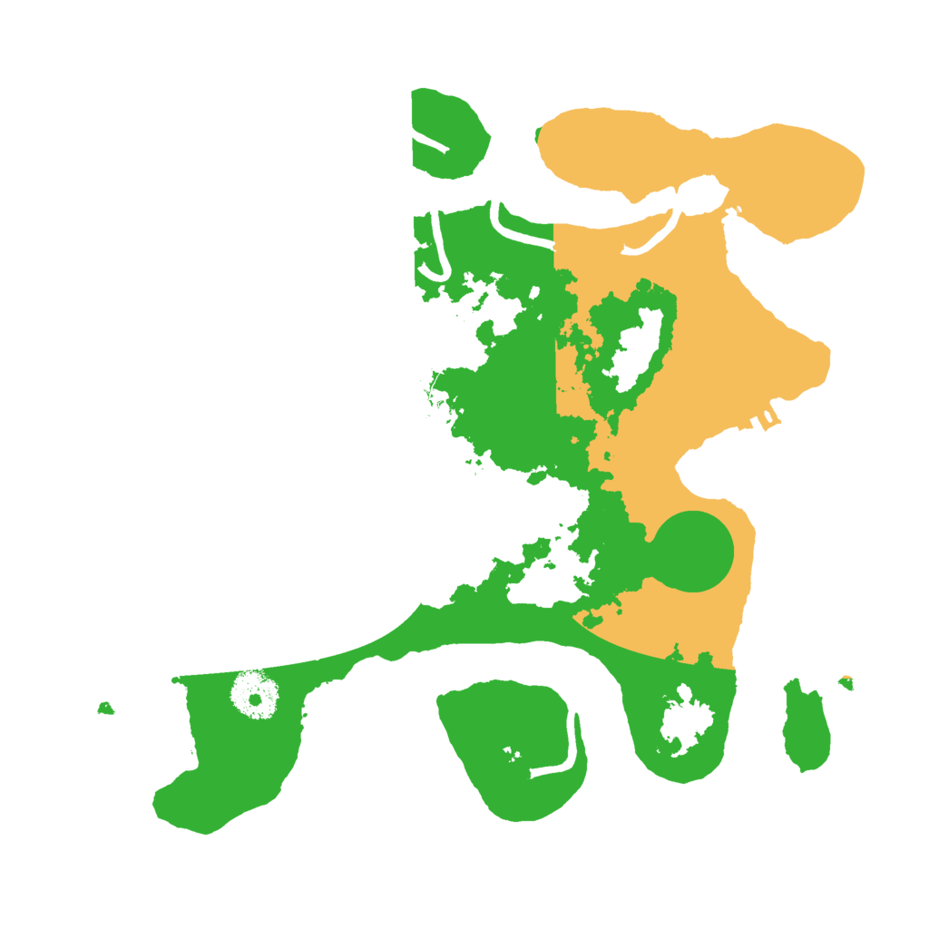 Biome Rust Map: Procedural Map, Size: 3000, Seed: 49928