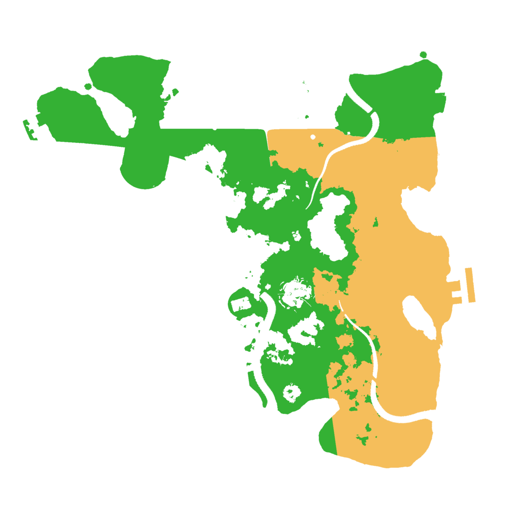 Biome Rust Map: Procedural Map, Size: 3000, Seed: 2128930594