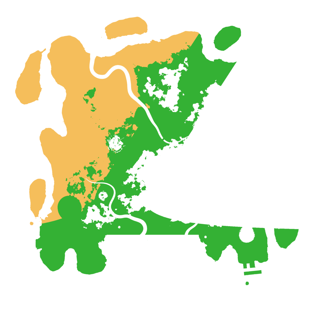 Biome Rust Map: Procedural Map, Size: 3600, Seed: 12953