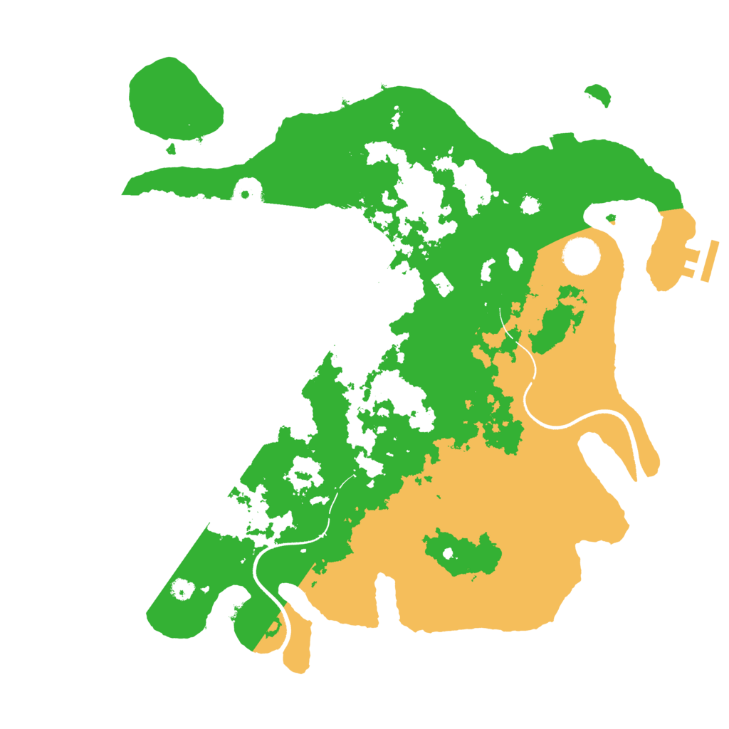 Biome Rust Map: Procedural Map, Size: 3500, Seed: 1306628989