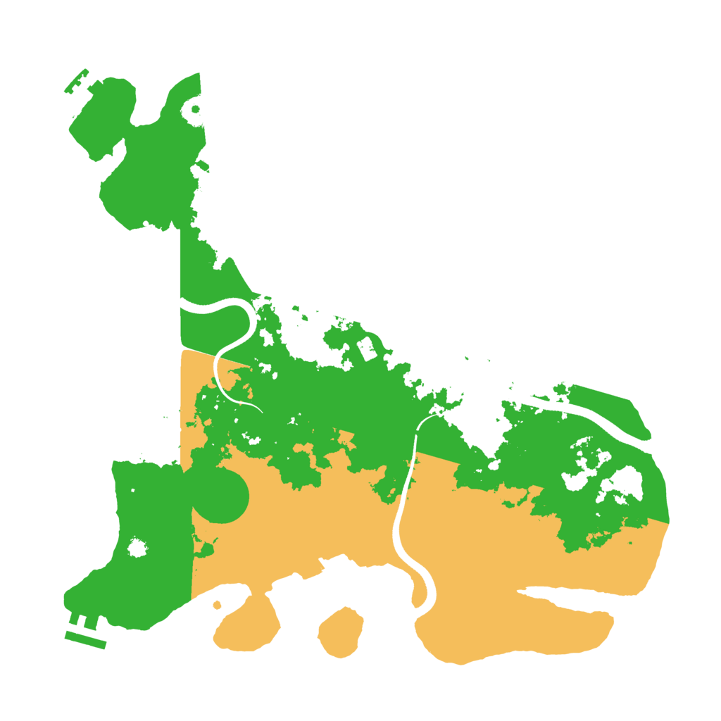 Biome Rust Map: Procedural Map, Size: 3500, Seed: 93603565