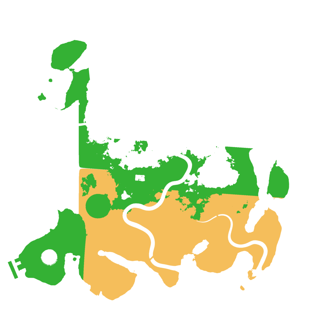 Biome Rust Map: Procedural Map, Size: 3500, Seed: 71094087