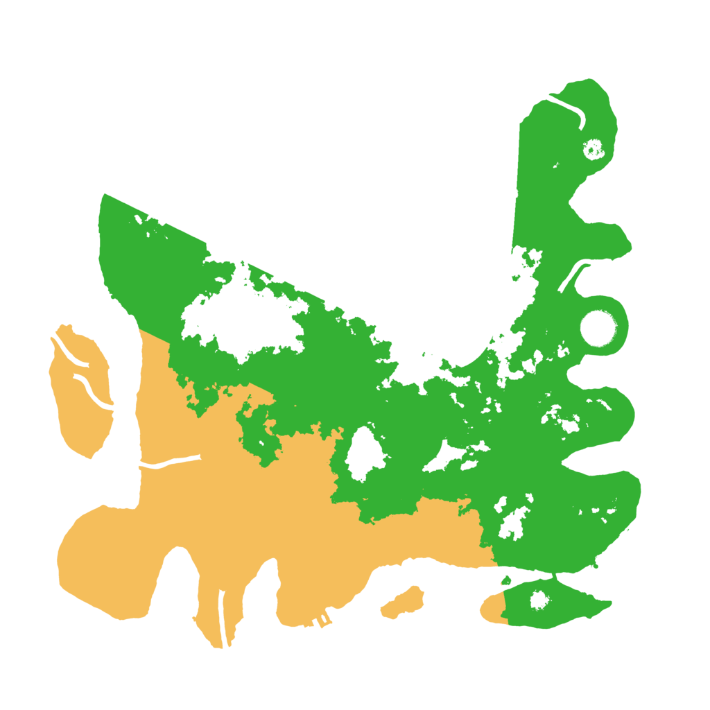 Biome Rust Map: Procedural Map, Size: 3500, Seed: 21638786