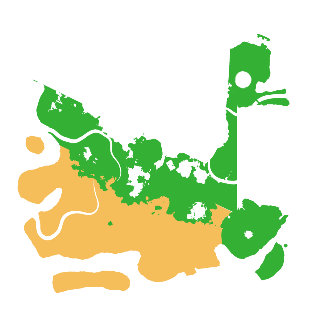 Biome Rust Map: Procedural Map, Size: 3500, Seed: 218316145