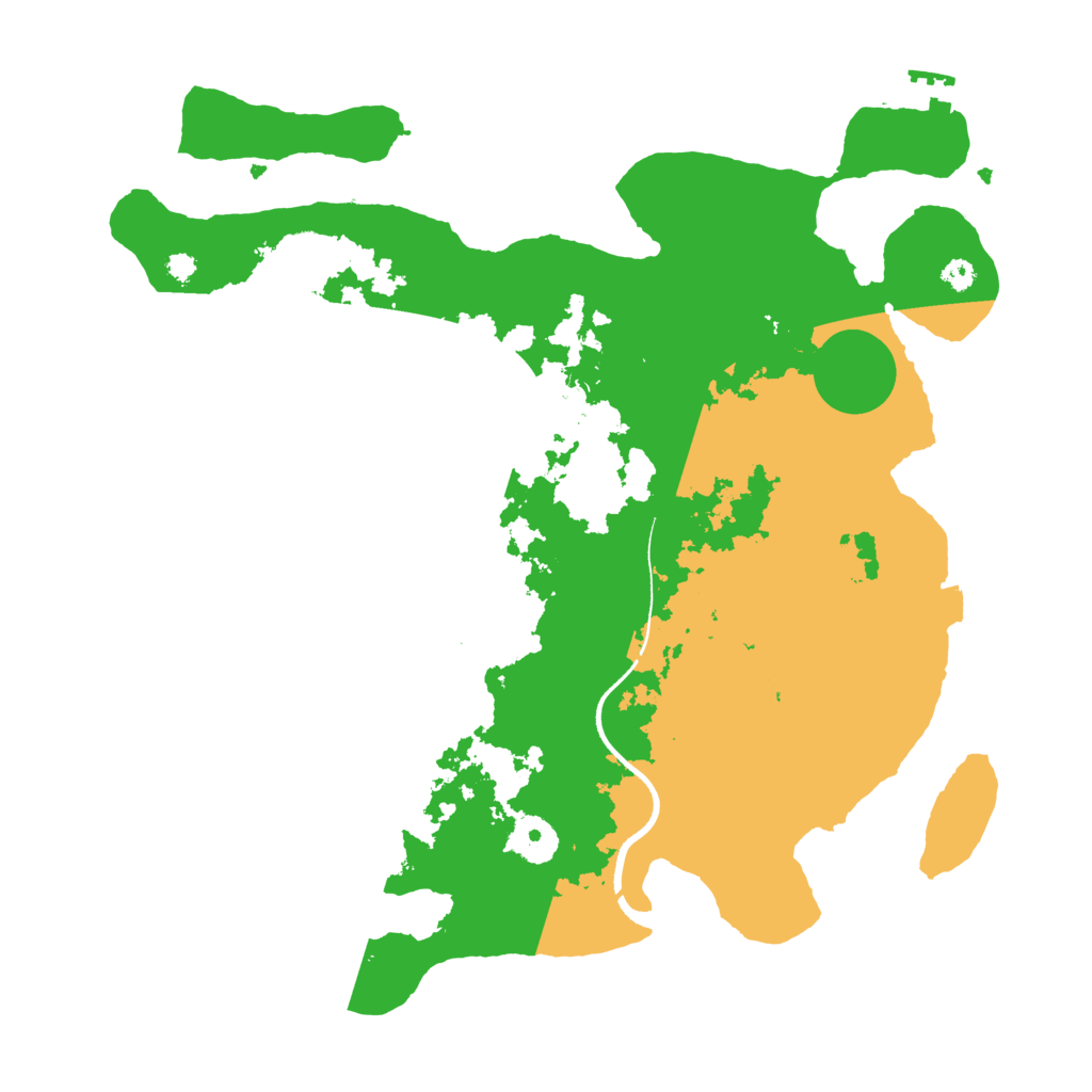 Biome Rust Map: Procedural Map, Size: 3500, Seed: 51944748
