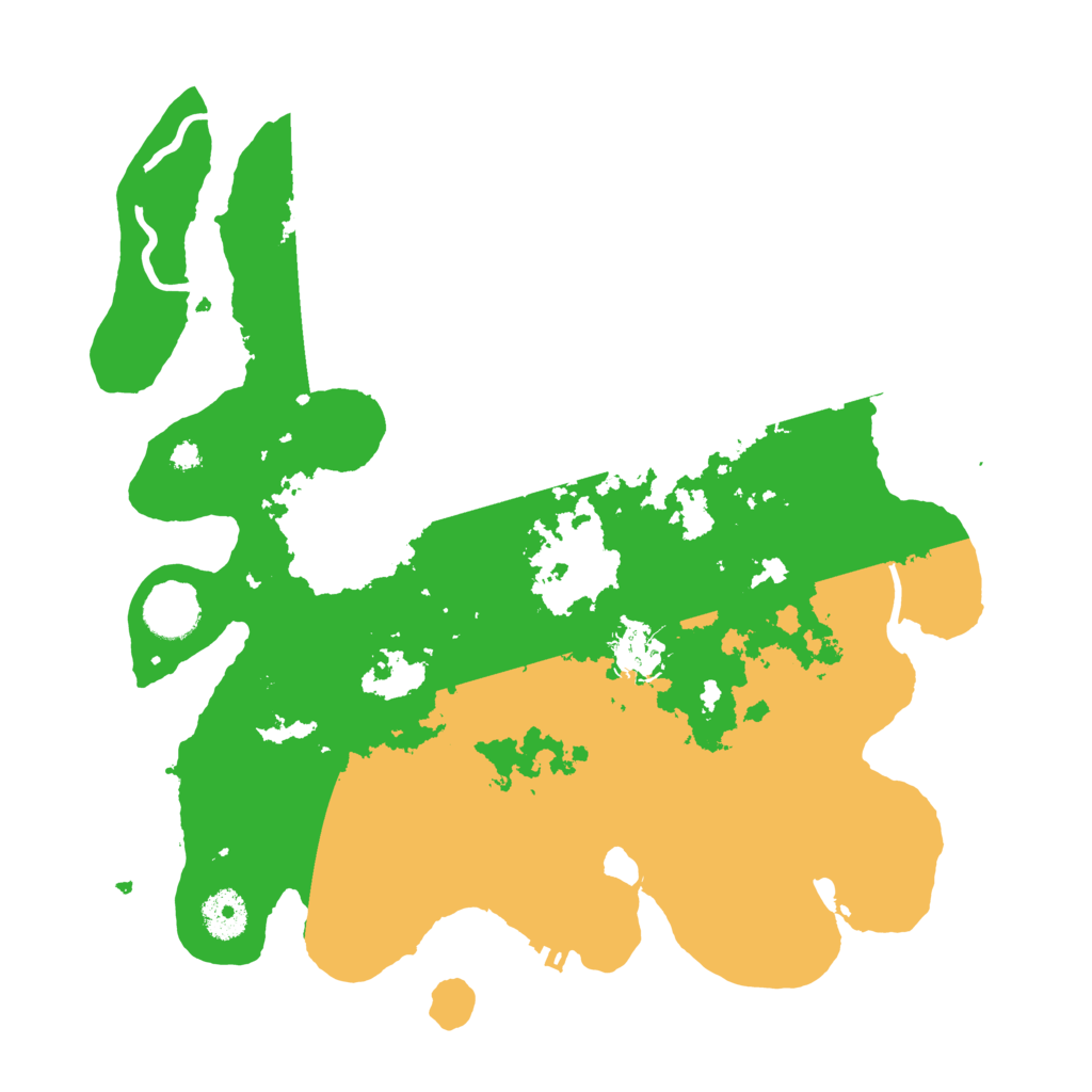 Biome Rust Map: Procedural Map, Size: 3500, Seed: 31166003