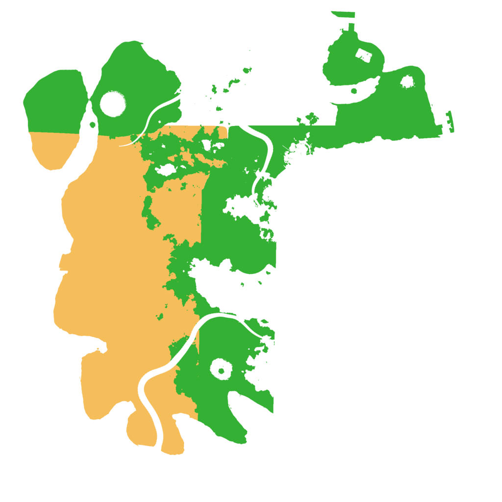 Biome Rust Map: Procedural Map, Size: 3500, Seed: 70999183