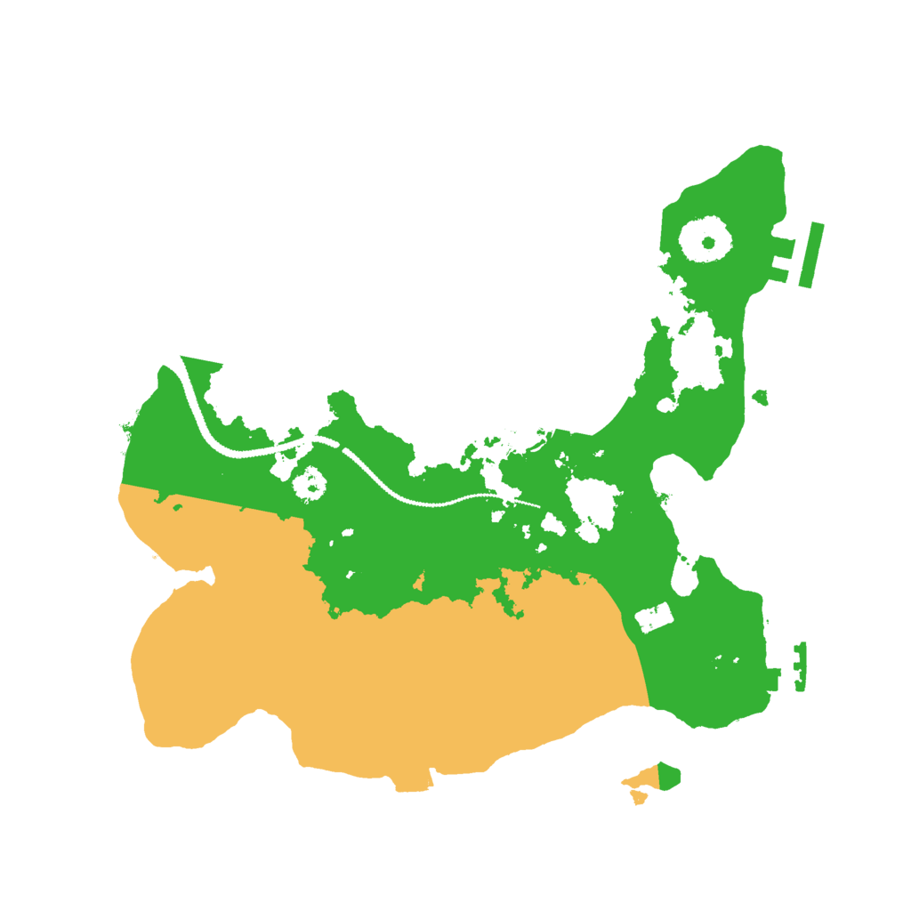 Biome Rust Map: Procedural Map, Size: 2800, Seed: 921871775