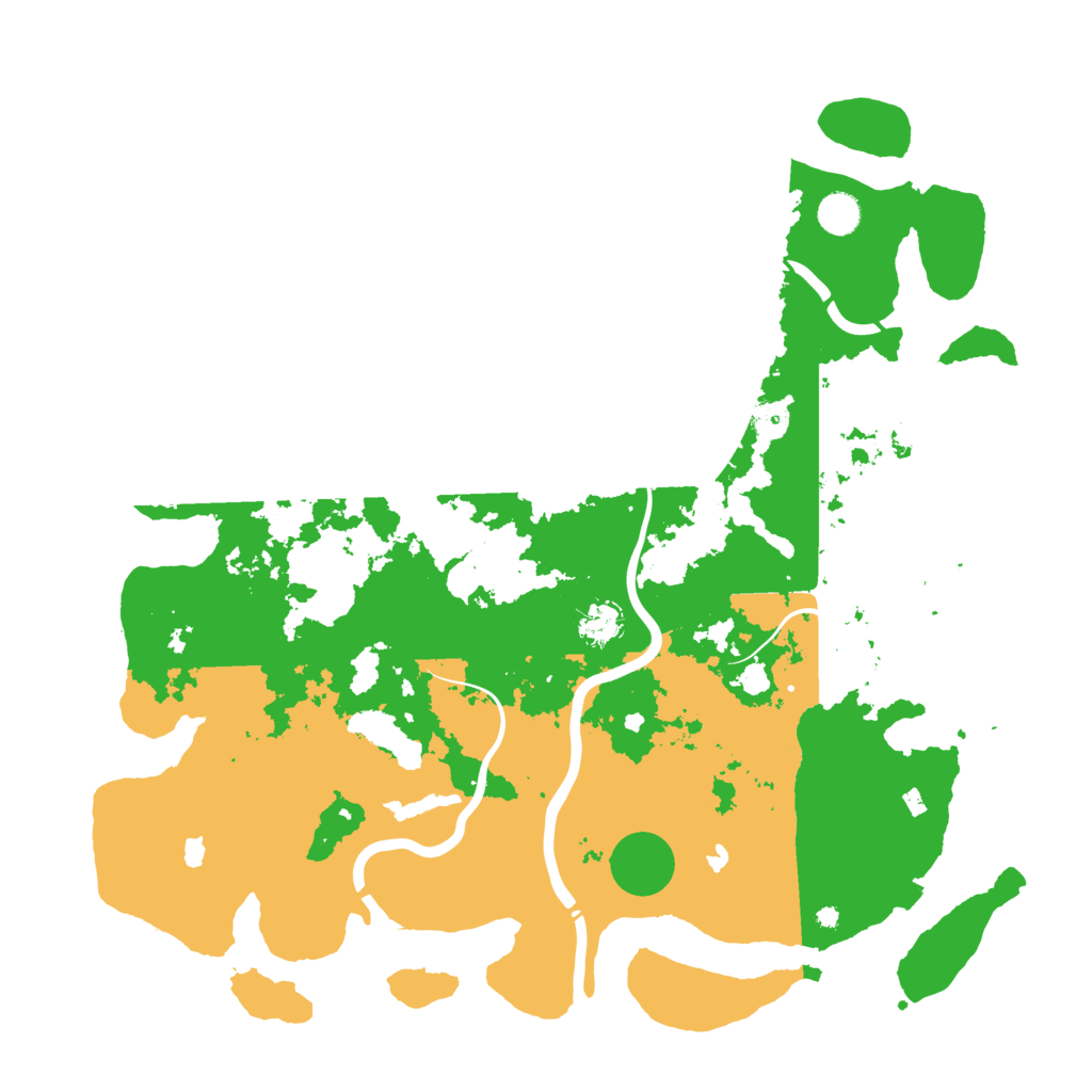 Biome Rust Map: Procedural Map, Size: 4500, Seed: 1421484115