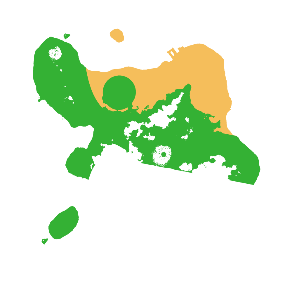 Biome Rust Map: Procedural Map, Size: 2400, Seed: 13456