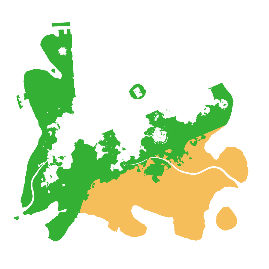 Biome Rust Map: Procedural Map, Size: 3000, Seed: 45254532