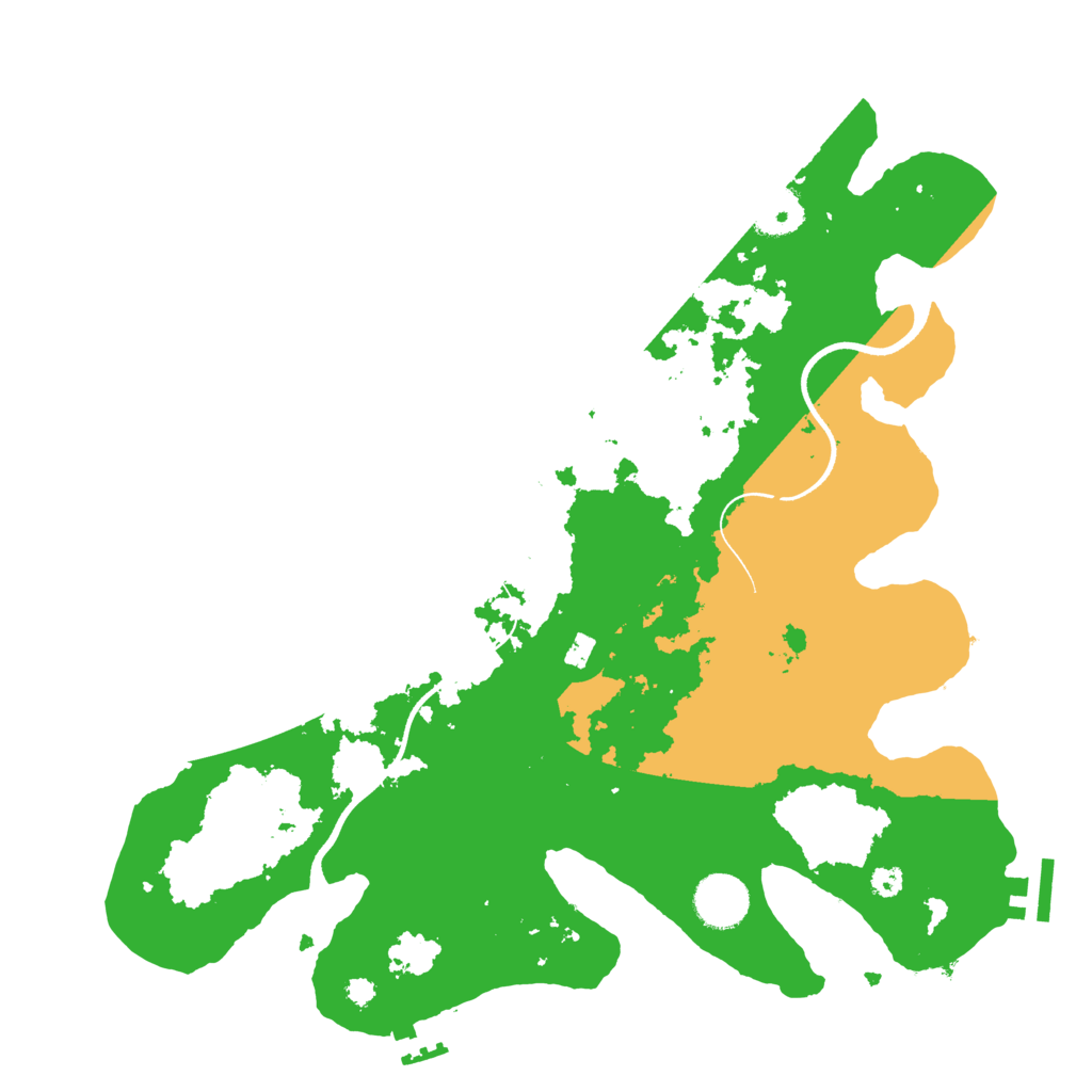 Biome Rust Map: Procedural Map, Size: 3500, Seed: 96374614