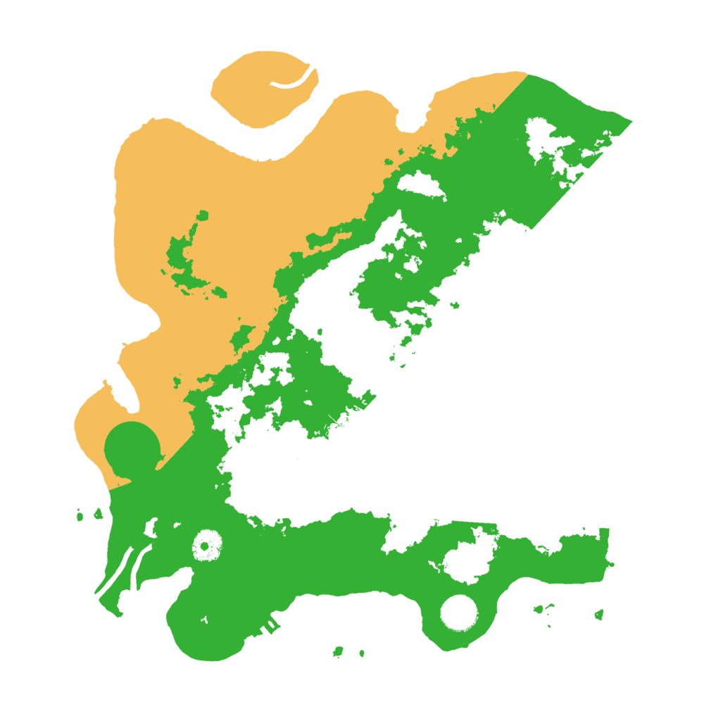 Biome Rust Map: Procedural Map, Size: 3500, Seed: 54851018