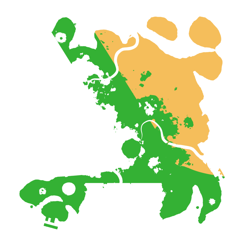 Biome Rust Map: Procedural Map, Size: 3500, Seed: 61474305
