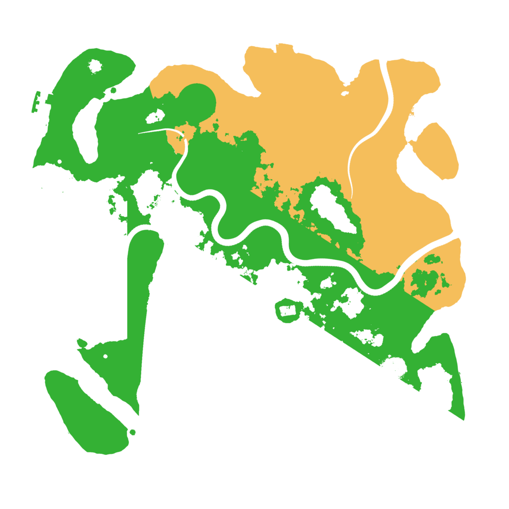 Biome Rust Map: Procedural Map, Size: 3500, Seed: 24545055