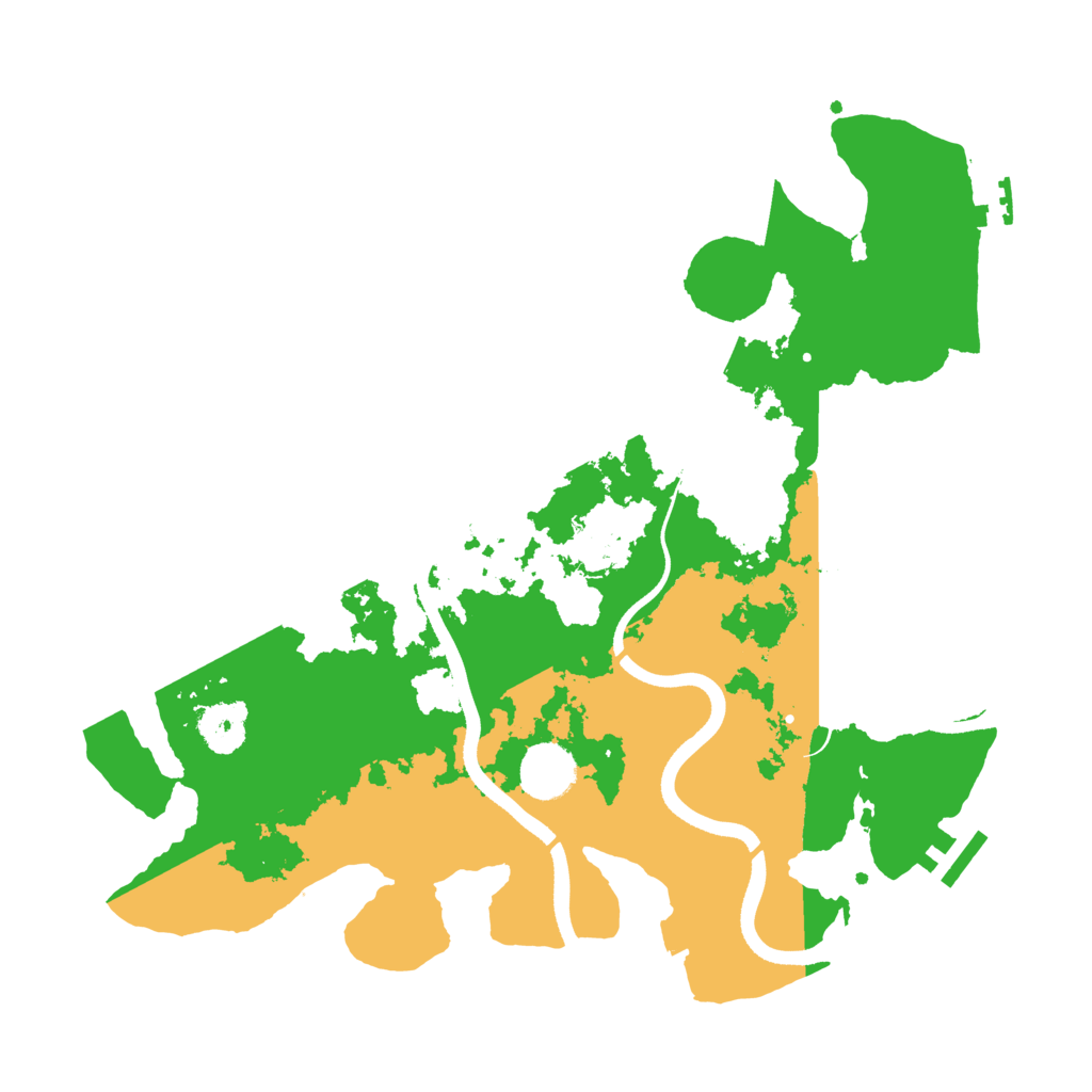 Biome Rust Map: Procedural Map, Size: 3500, Seed: 37246942