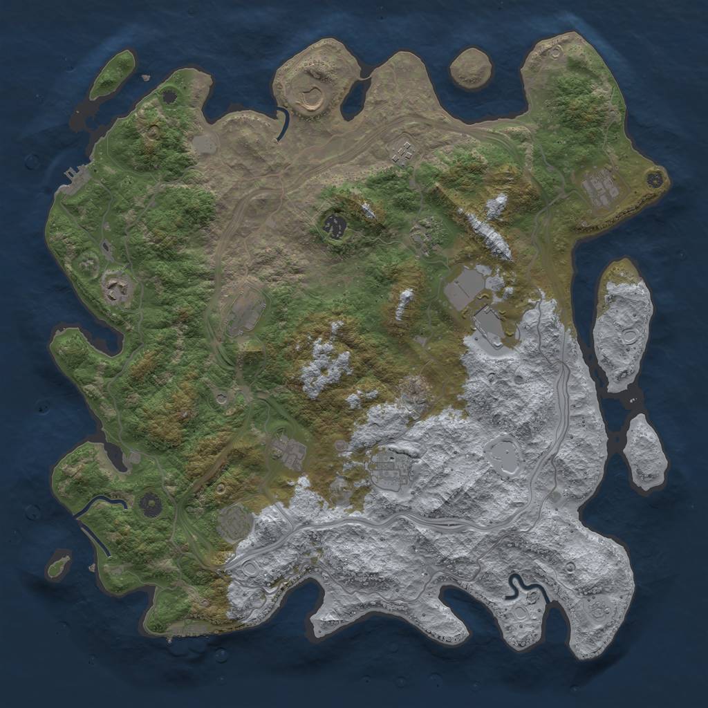 Procedural Map :: Rust Map :: Just-Wiped