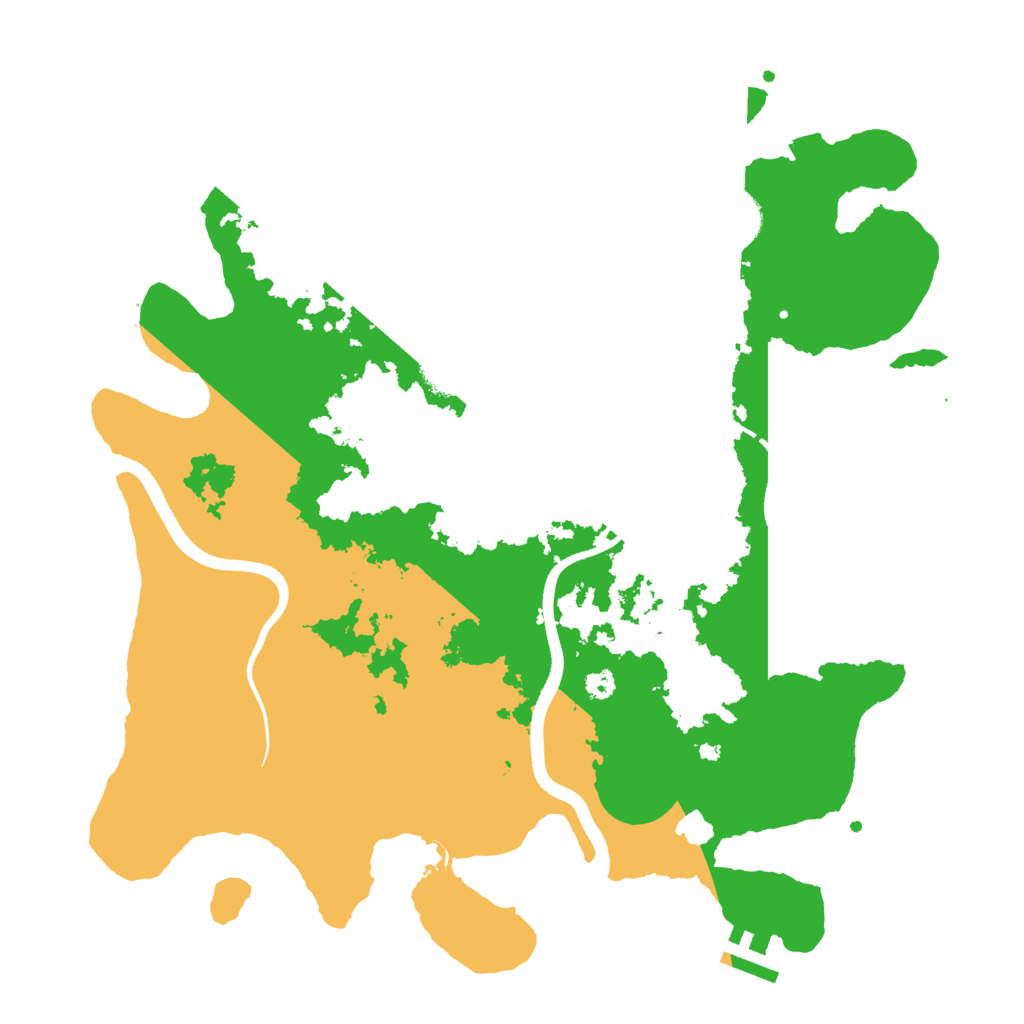 Biome Rust Map: Procedural Map, Size: 3500, Seed: 254551704
