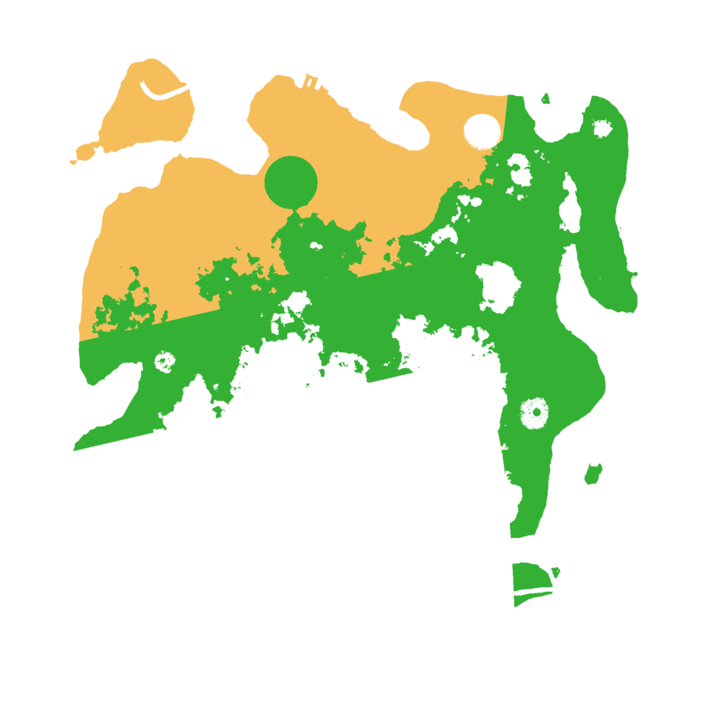 Biome Rust Map: Procedural Map, Size: 3500, Seed: 1204136