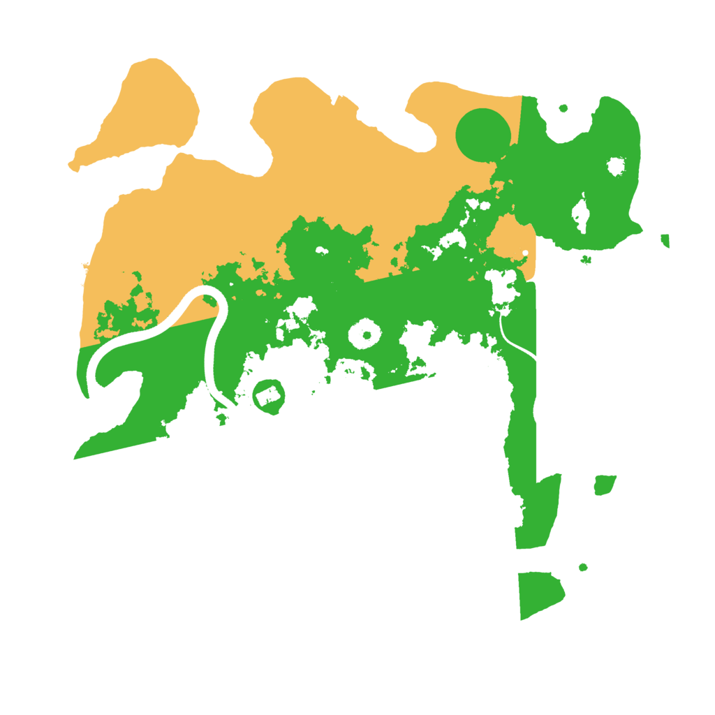 Biome Rust Map: Procedural Map, Size: 3500, Seed: 1204136