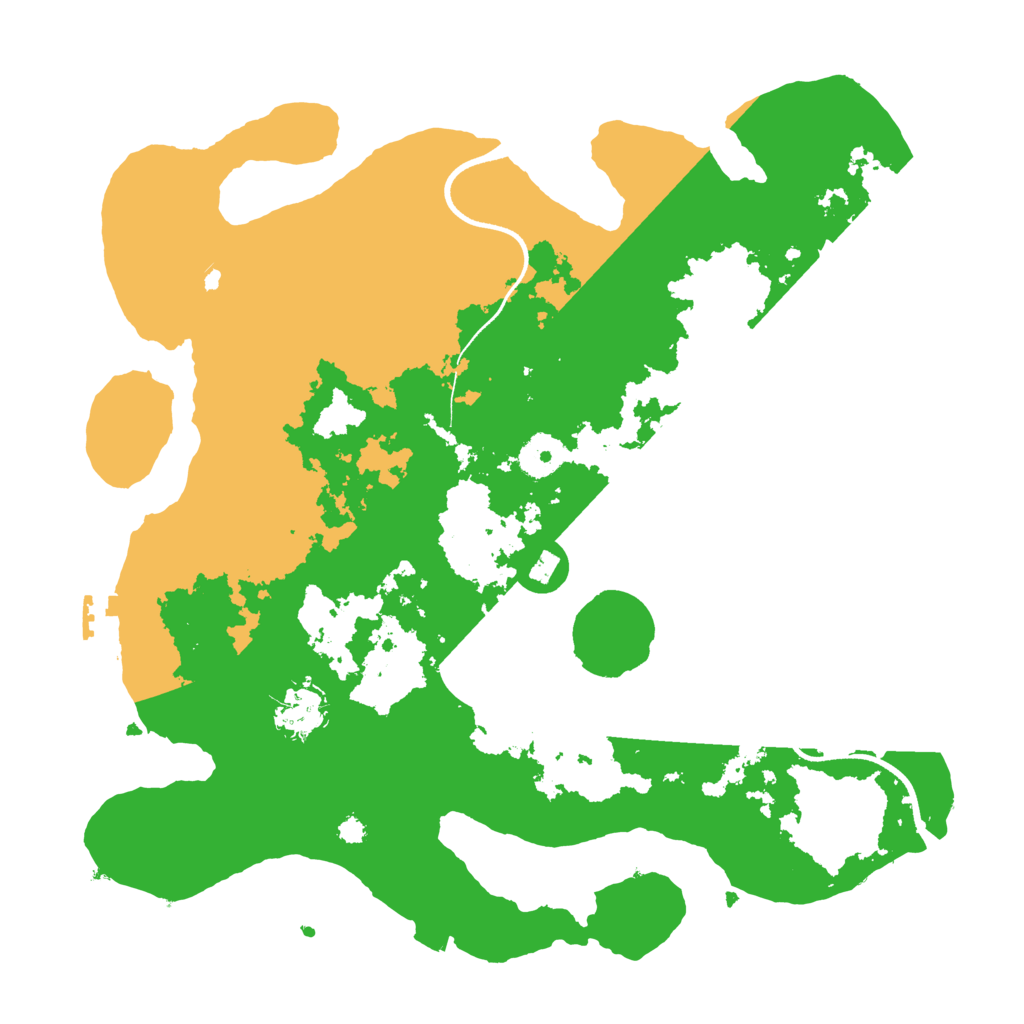 Biome Rust Map: Procedural Map, Size: 3500, Seed: 1361016975