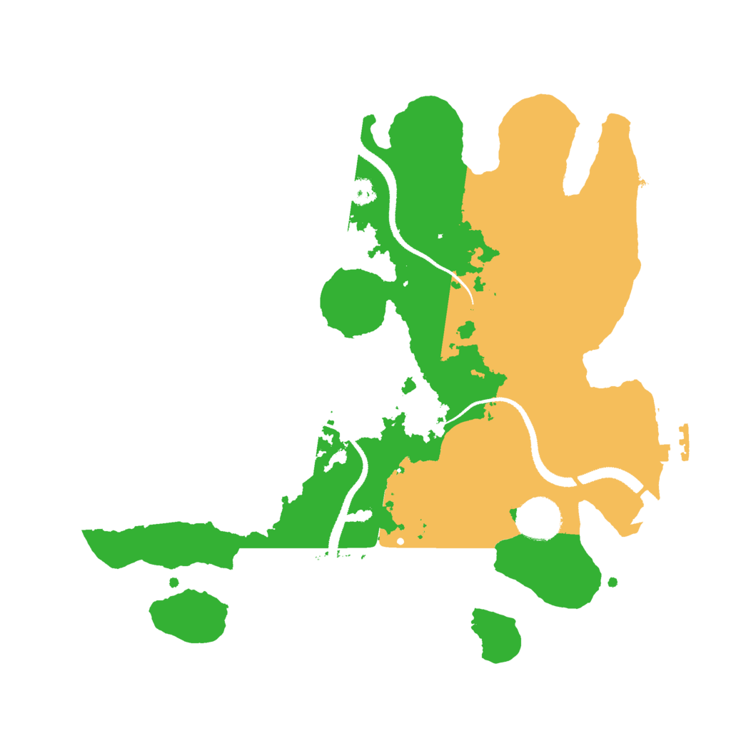 Biome Rust Map: Procedural Map, Size: 3000, Seed: 22887976