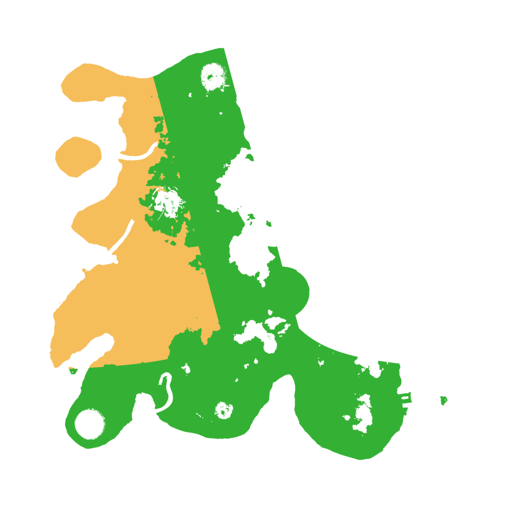 Biome Rust Map: Procedural Map, Size: 3000, Seed: 5858
