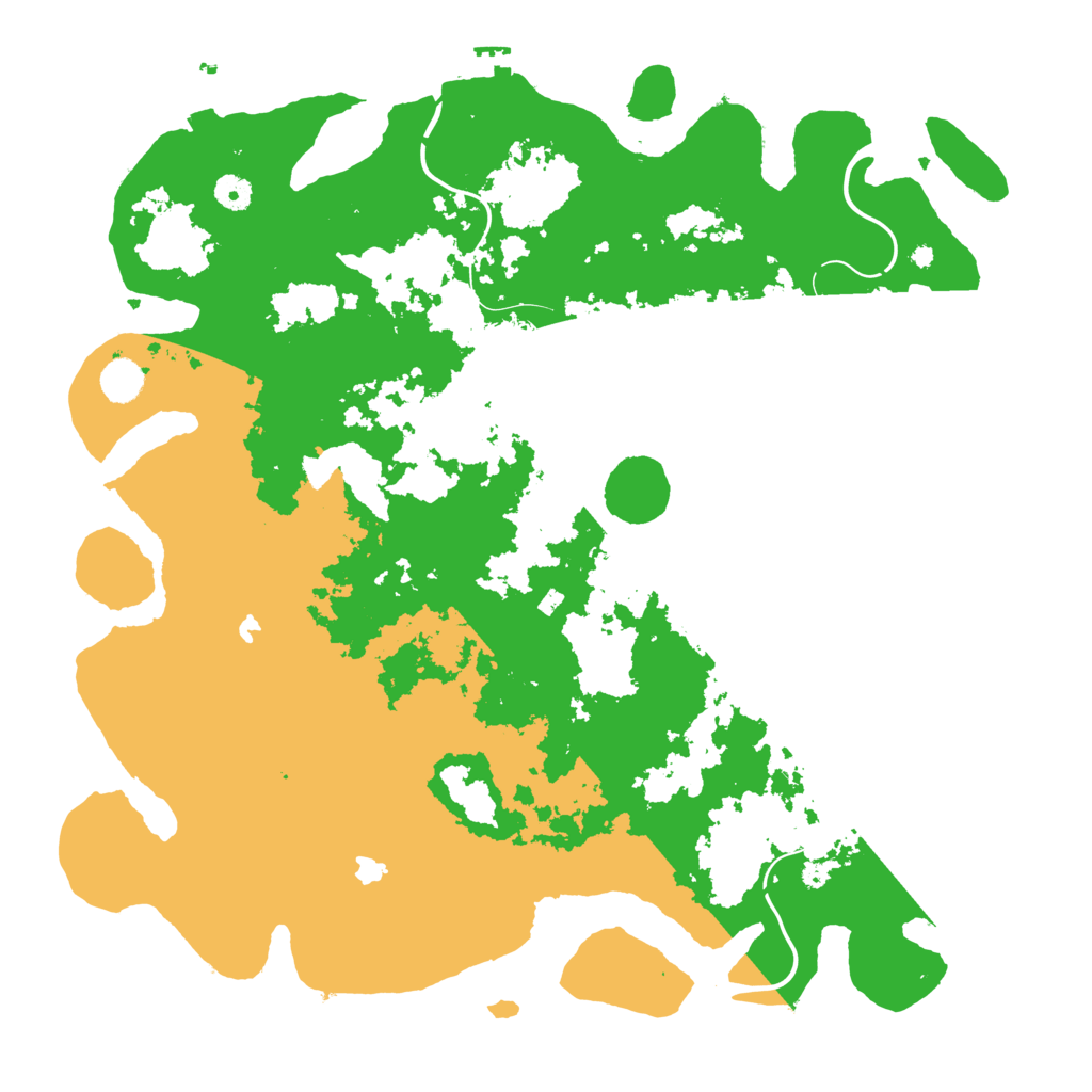 Biome Rust Map: Procedural Map, Size: 4500, Seed: 12541731