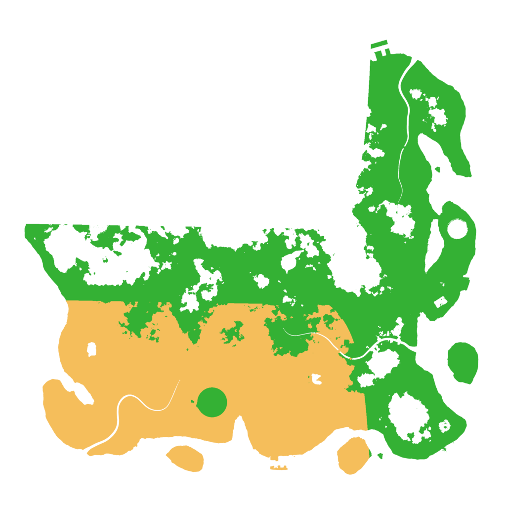 Biome Rust Map: Procedural Map, Size: 4500, Seed: 1834853520